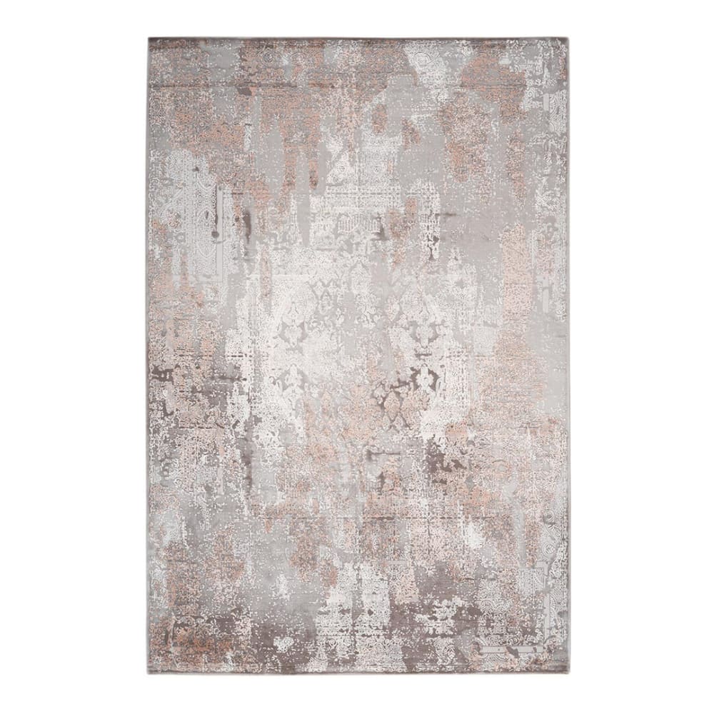 Tapis  baroque en bambou taupe 120x170