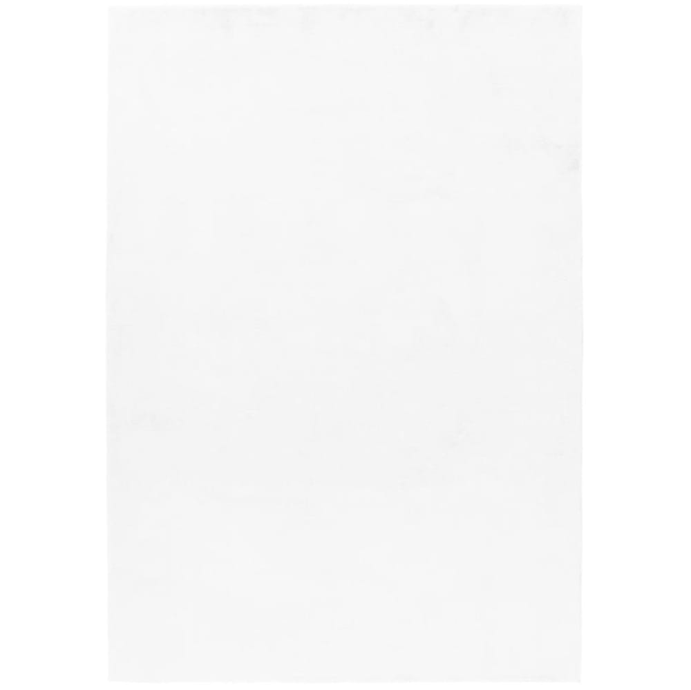 Tapis fausse Fourrure toucher doux Blanc 120x170cm
