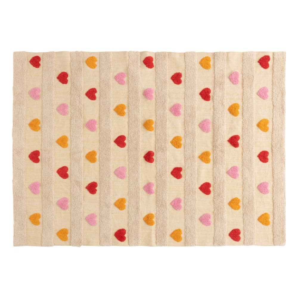 Tapis coton[ ]beige[ ]120 x 170 — vue 4