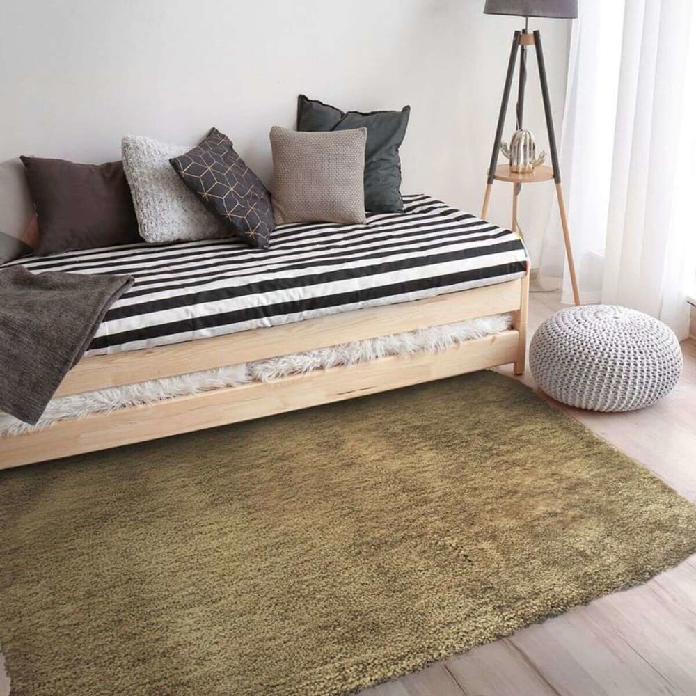 Tapis poils longs toucher laineux lin 120x170 — vue 3