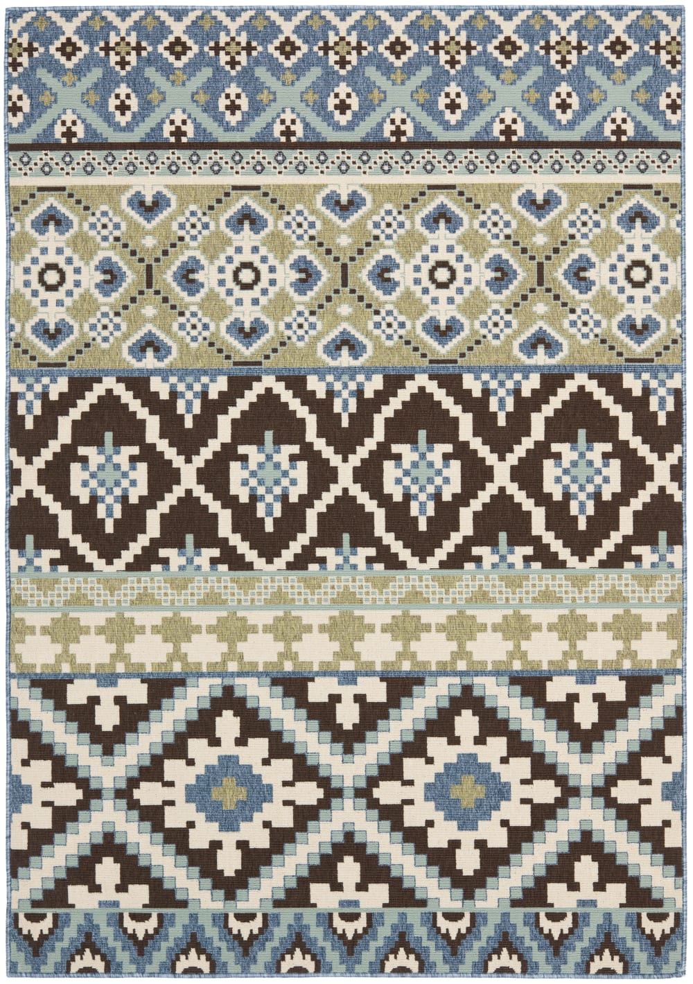 Tapis bleu 122 x 170