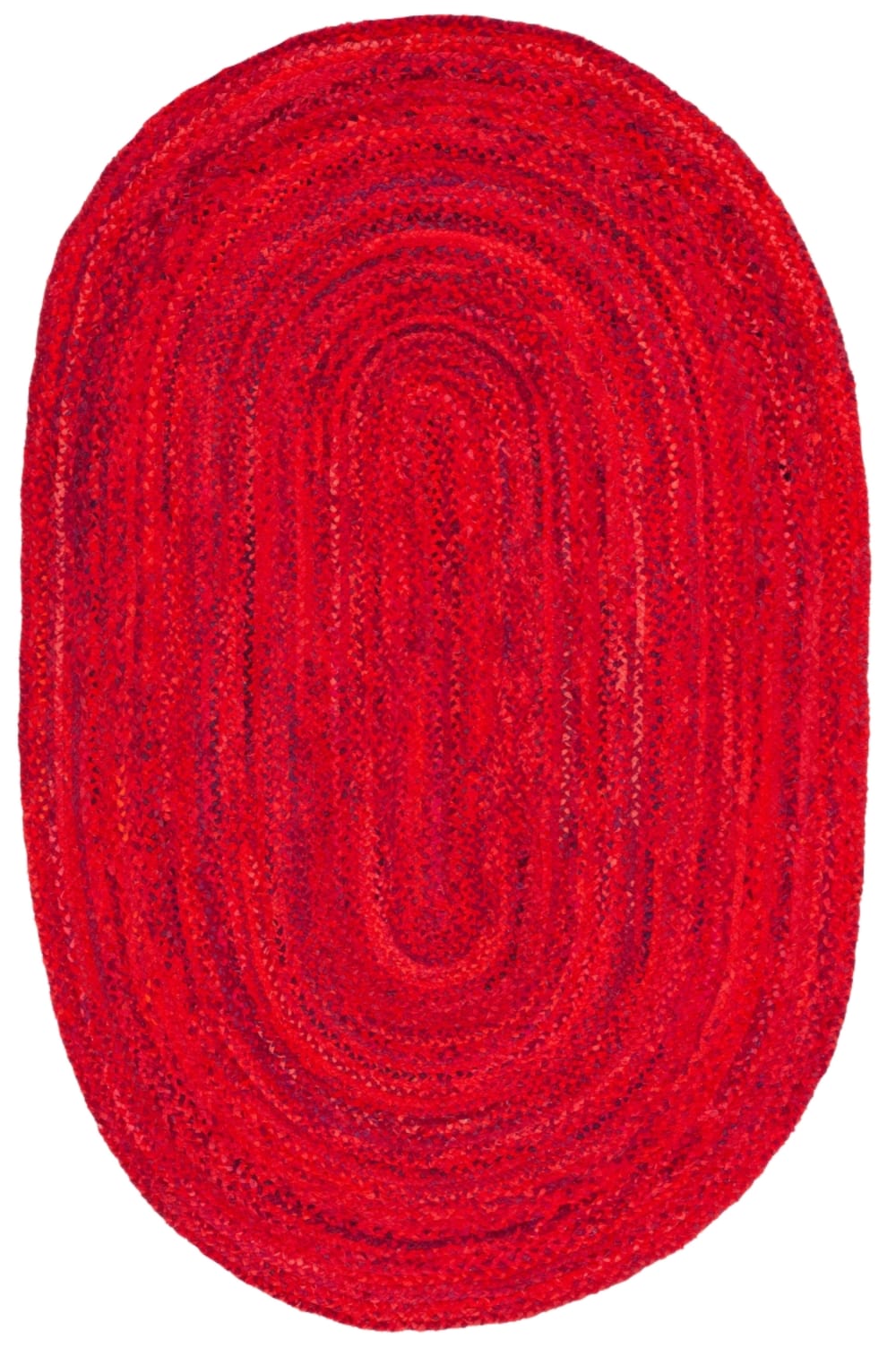Tapis chalet de campagne en coton rouge, 122 x 183 cm
