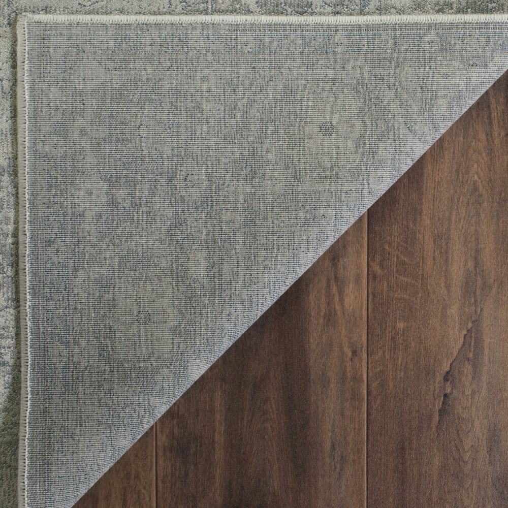 Tapis traditionnel en viscose argent, 122 x 170 cm — vue 4