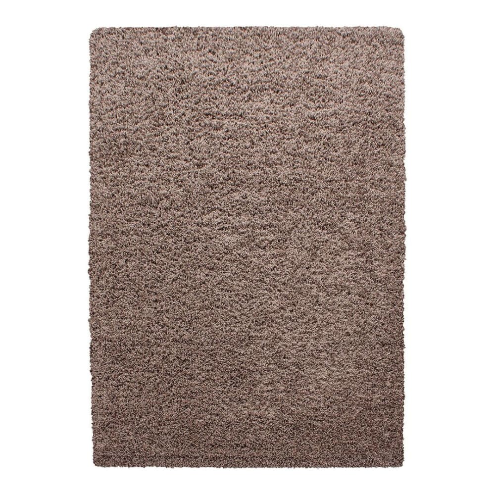 Tapis uni design en polypropylène moka 120x170