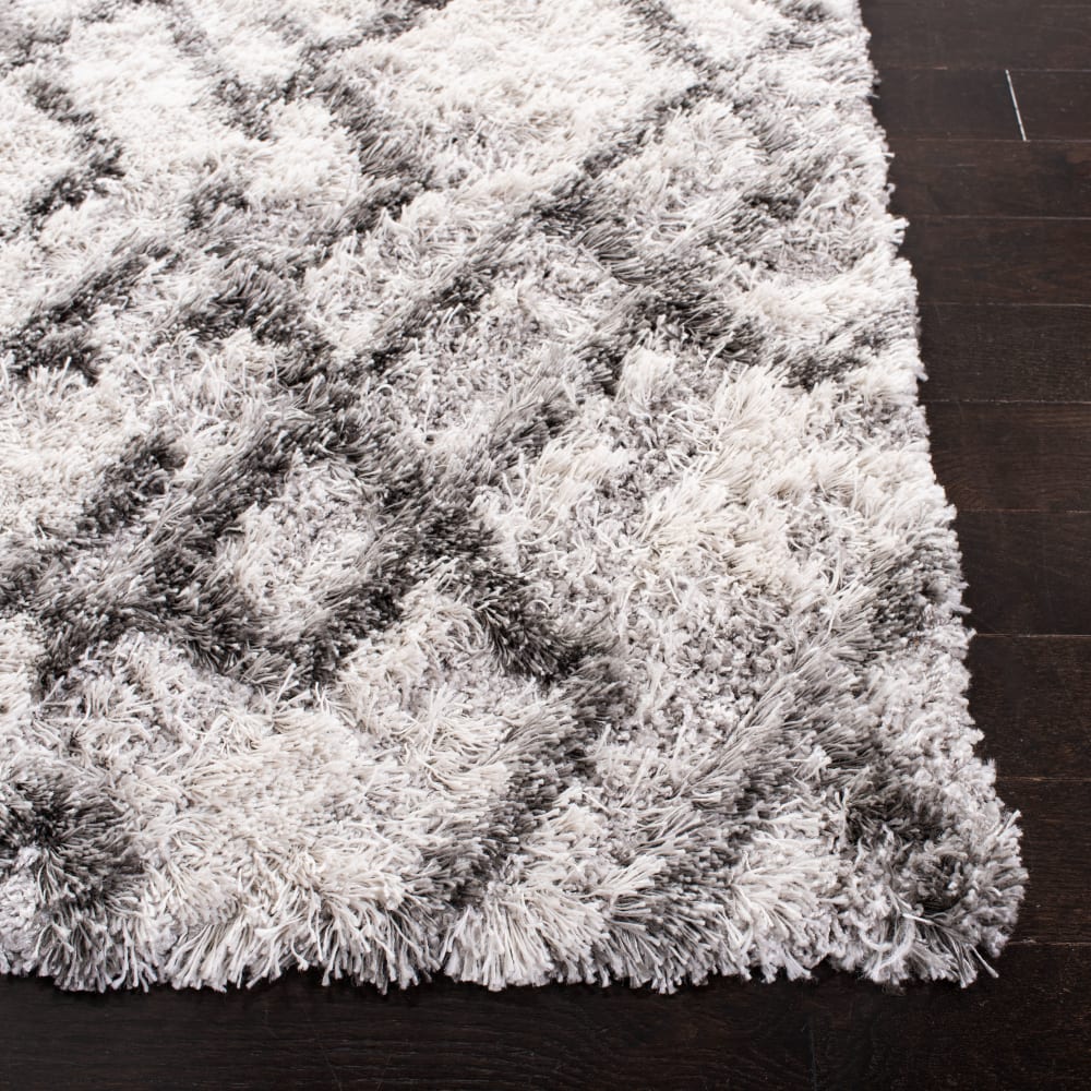 Tapis en polypropylène gris/blanc, 122 x 183 cm — vue 3