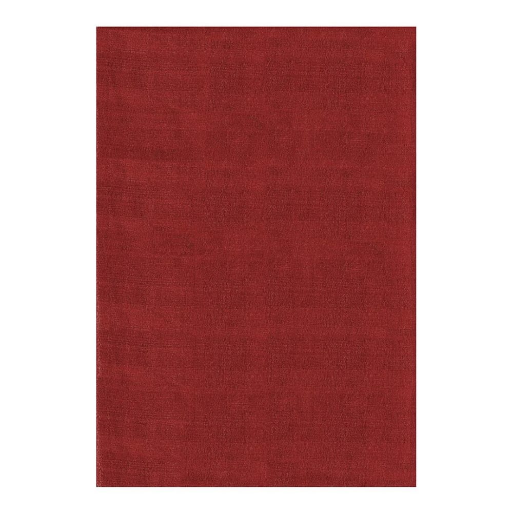 Tapis uni design en polyester rouge 120x170