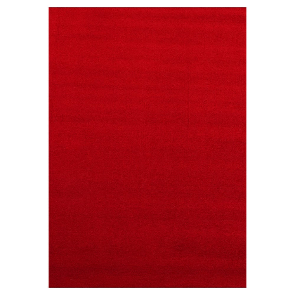 Tapis lavable en microfibre douce - rouge 120x170cm
