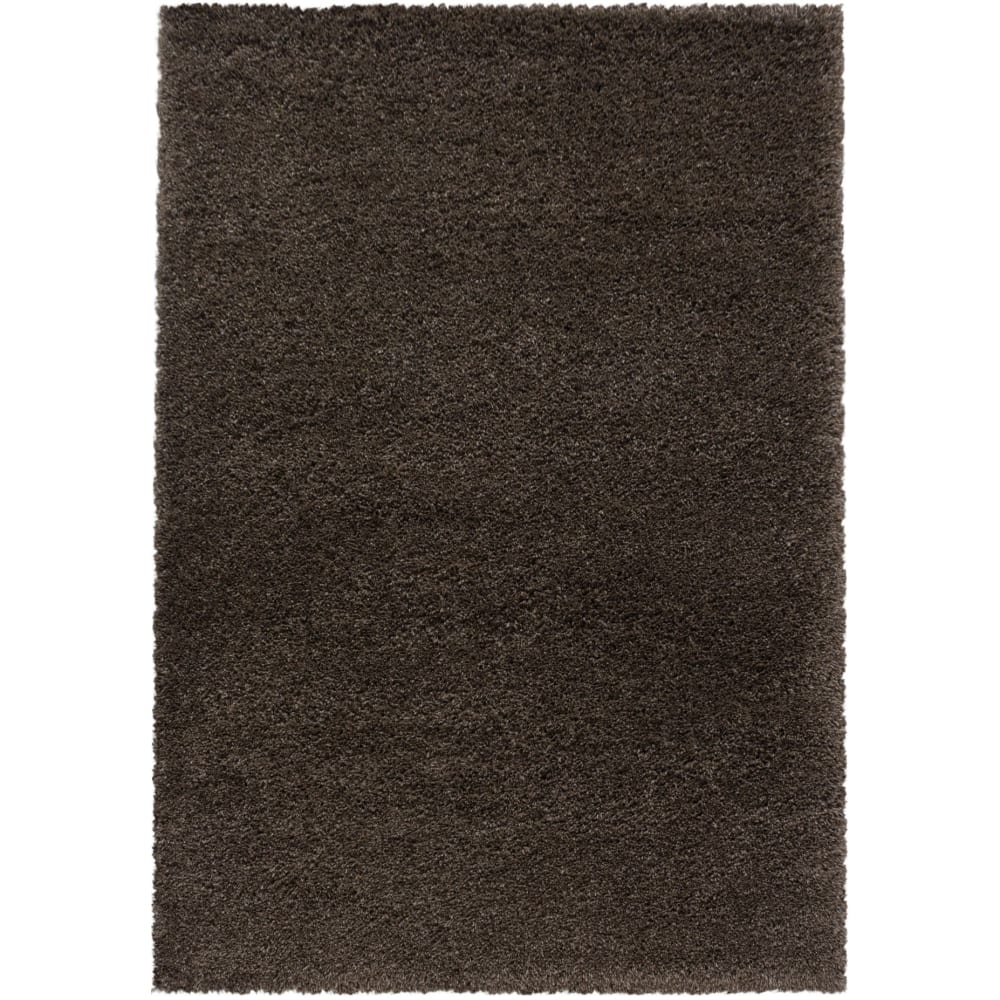 Tapis cosy à poils longs marron 120x170cm