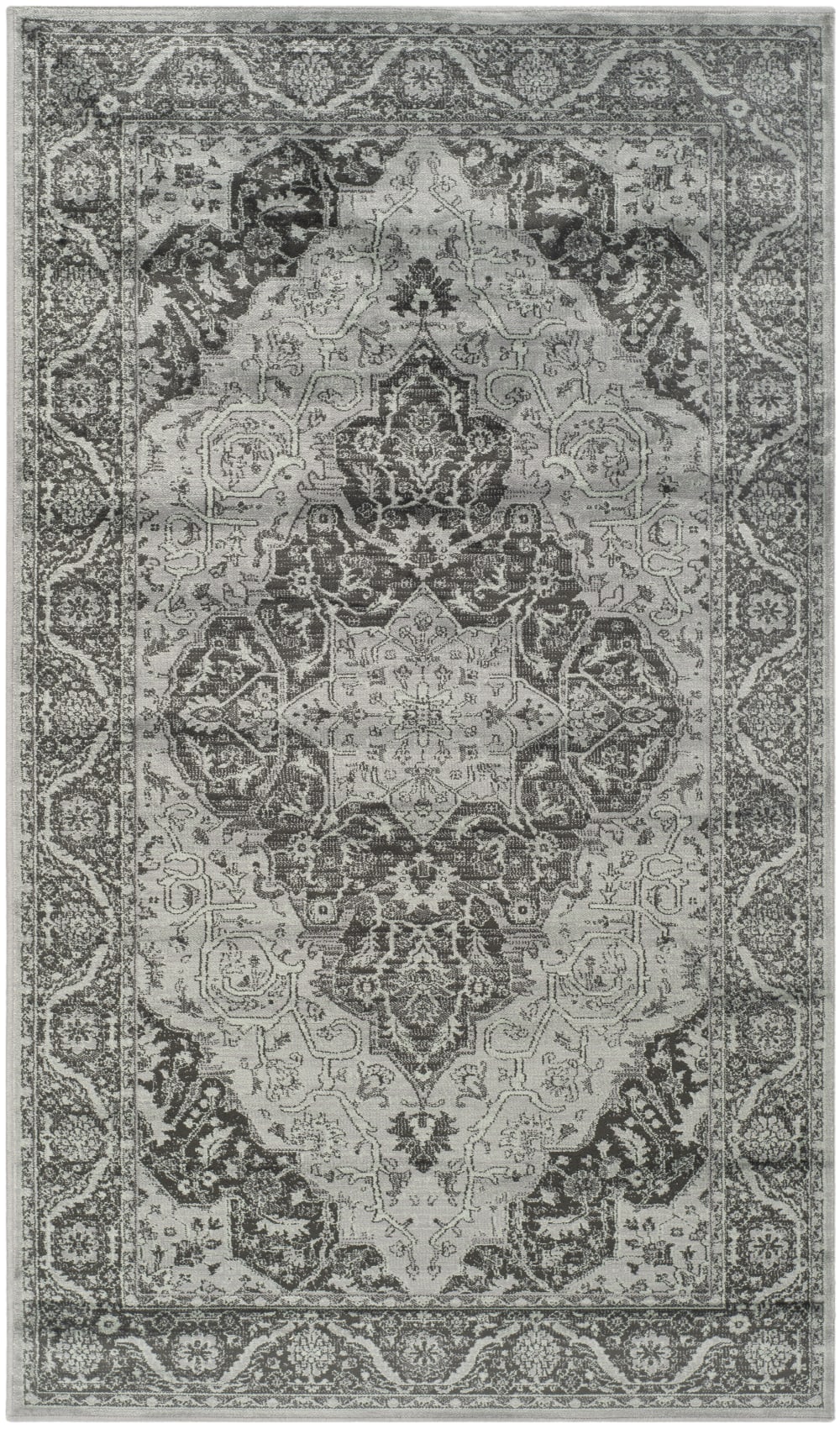 Tapis viscose bleu 122 - 170