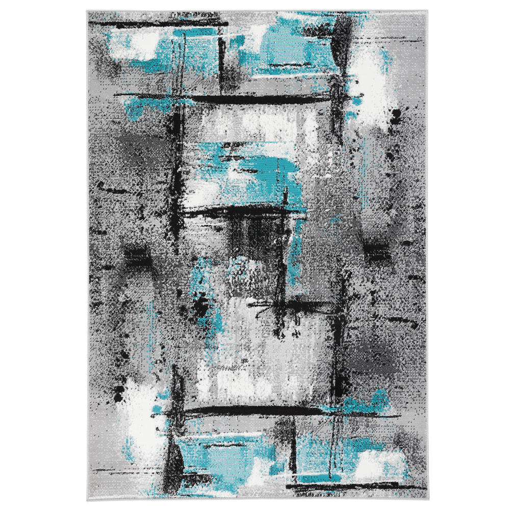 Tapis velours moderne gris 120x170 cm