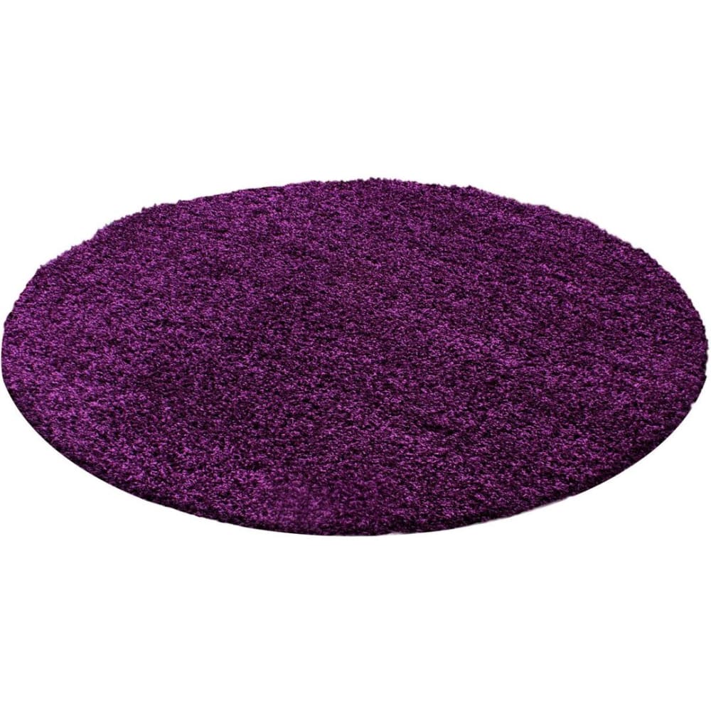 Tapis uni design en polypropylène violet Ø 120