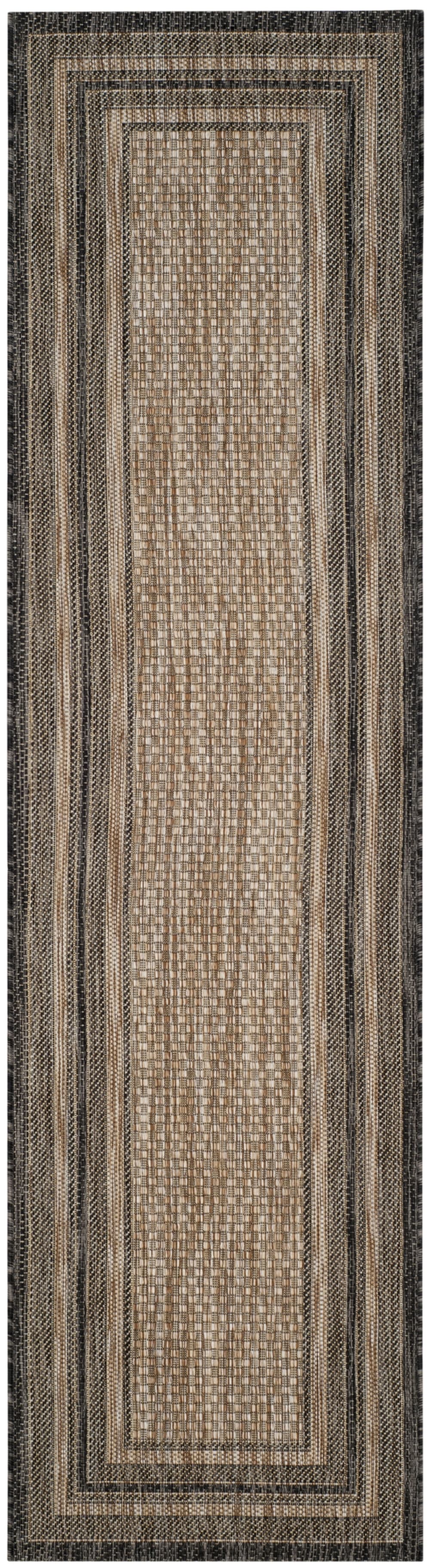 Tapis naturel / noir 69 x 122 cm