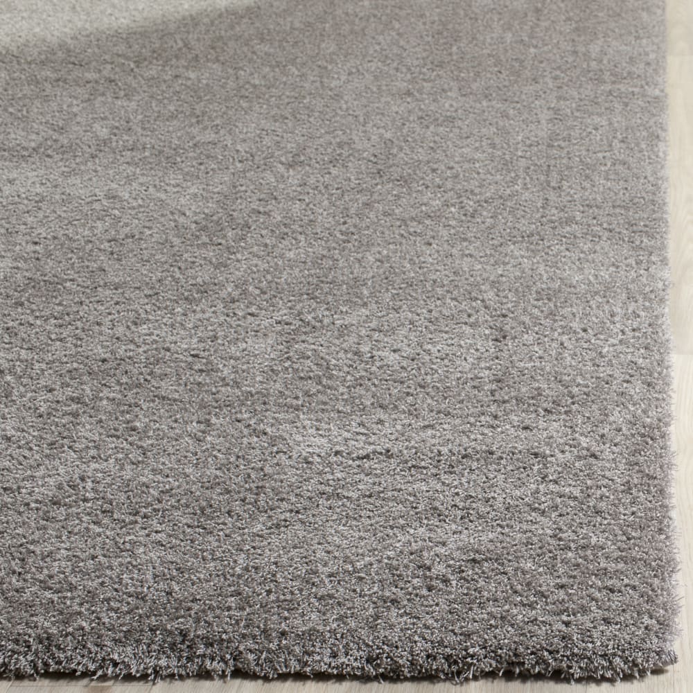 Tapis shag en polyester gris, 122 x 183 cm — vue 4