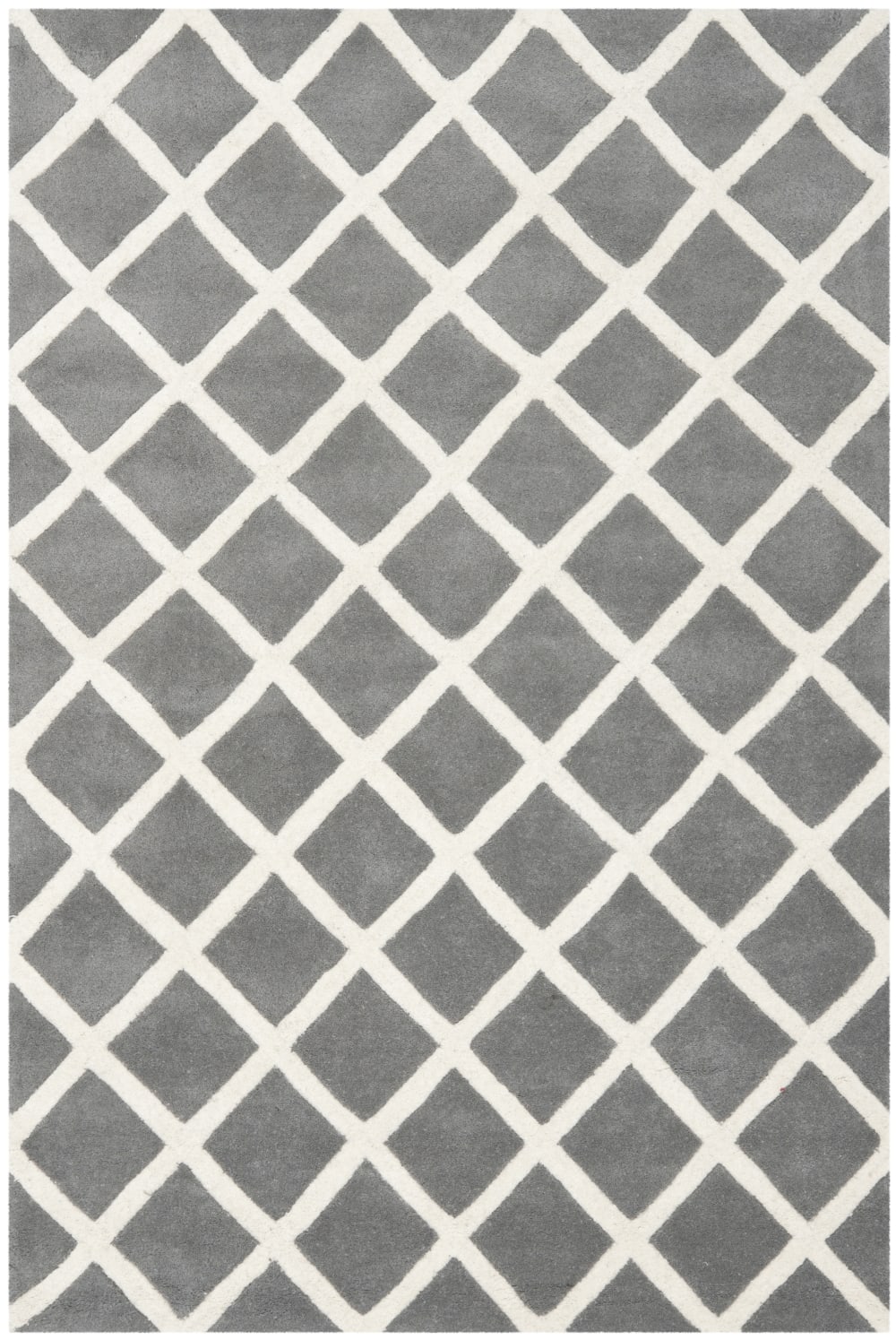 Tapis laine gris 122