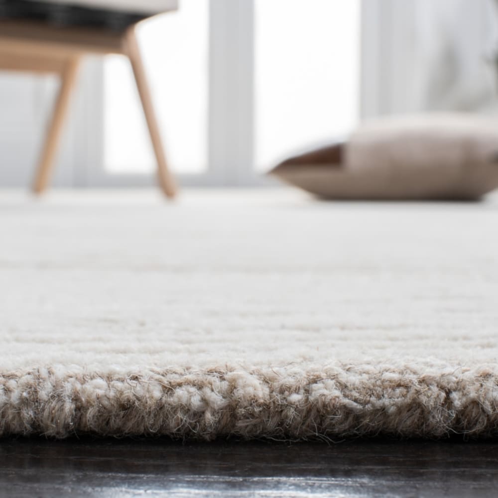 Tapis moderne contemporain en laine beige/blanc, 122 x 183 cm — vue 4