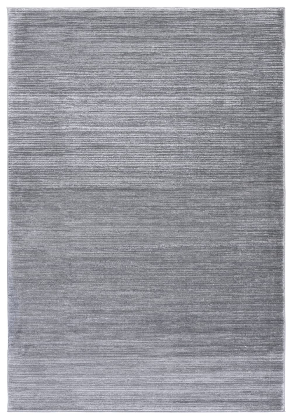 Tapis solide et tonale en polypropylène argent, 122 x 183 cm