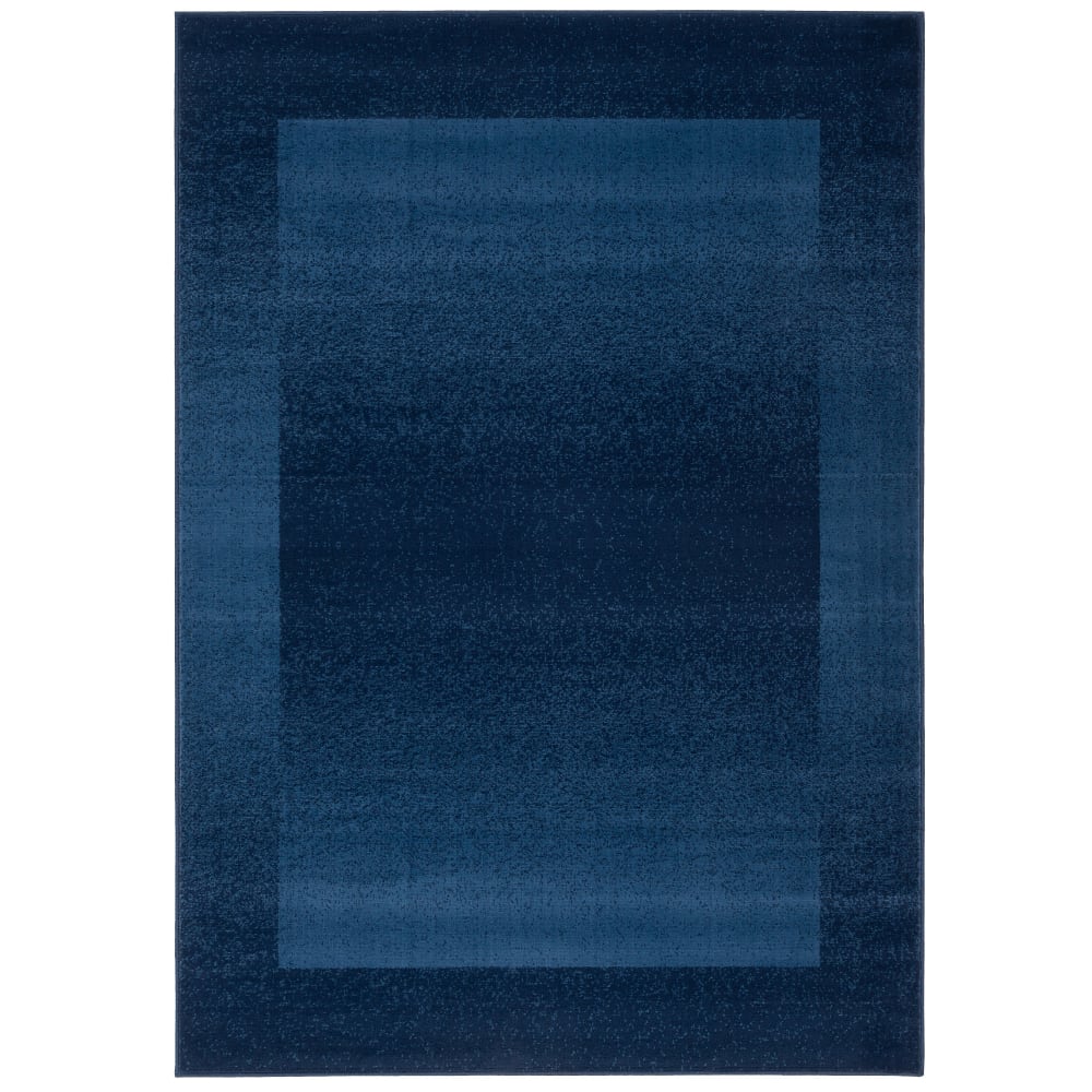 Tapis velours moderne bleu foncé 120x170 cm