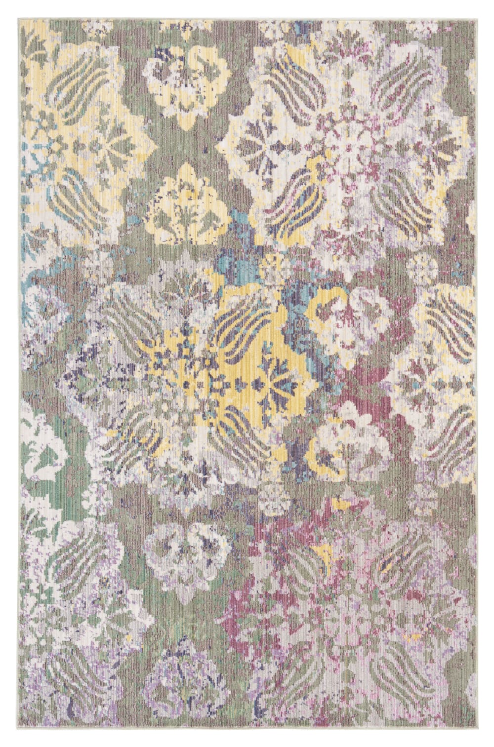 Tapis polyester multicolore
