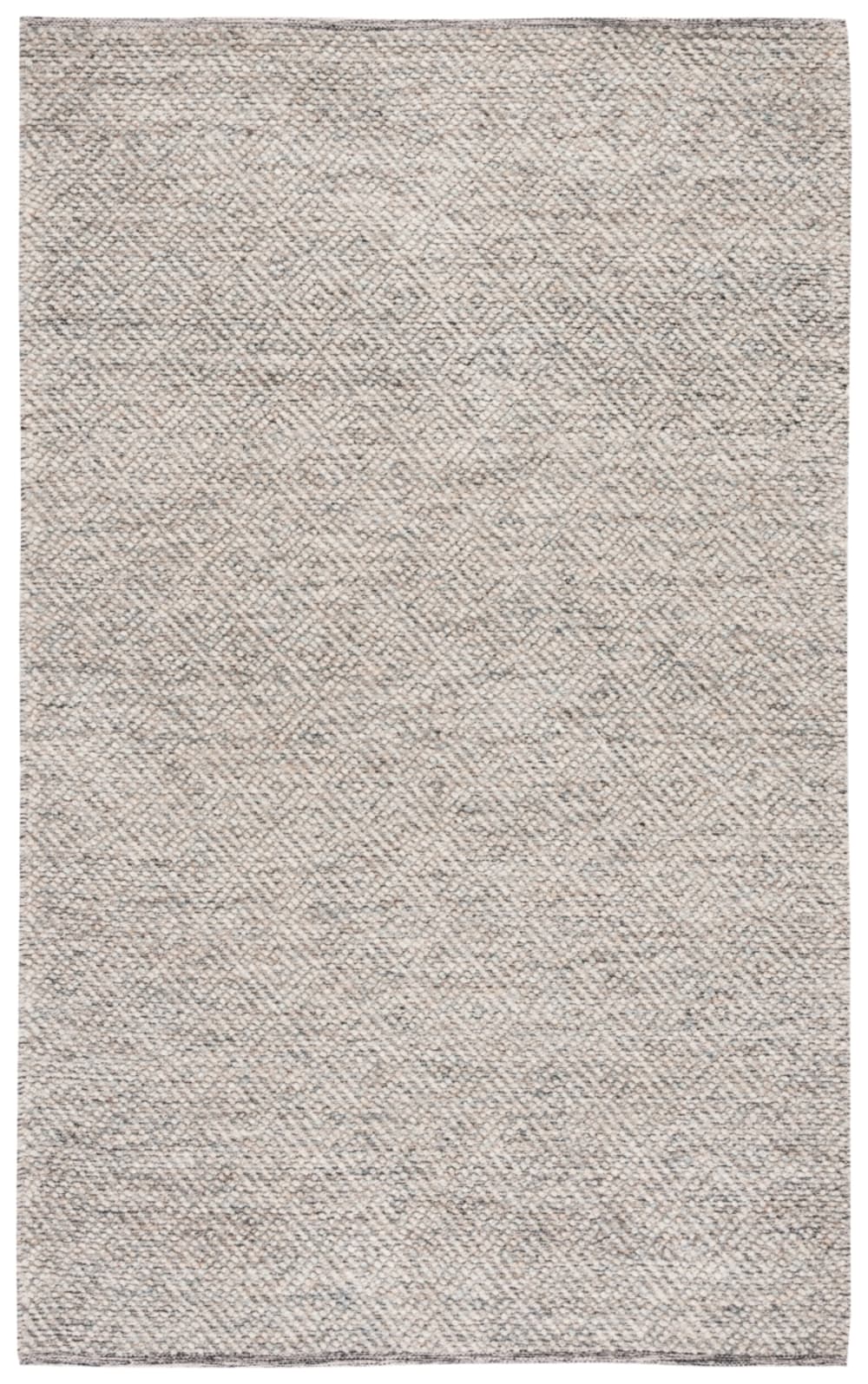 Tapis contemporain en laine brun/gris, 122 x 183 cm