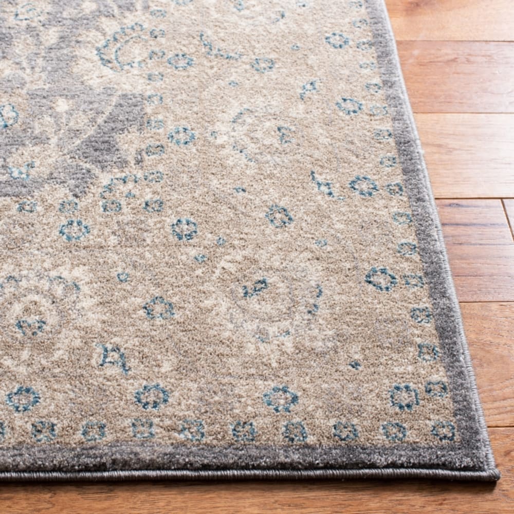 Tapis traditionnel en polypropylène gris/beige, 122 x 170 cm — vue 4