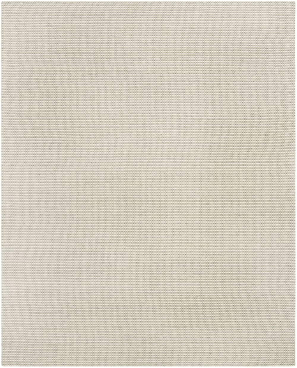 Tapis bohémien en laine argent/blanc, 122 x 183 cm