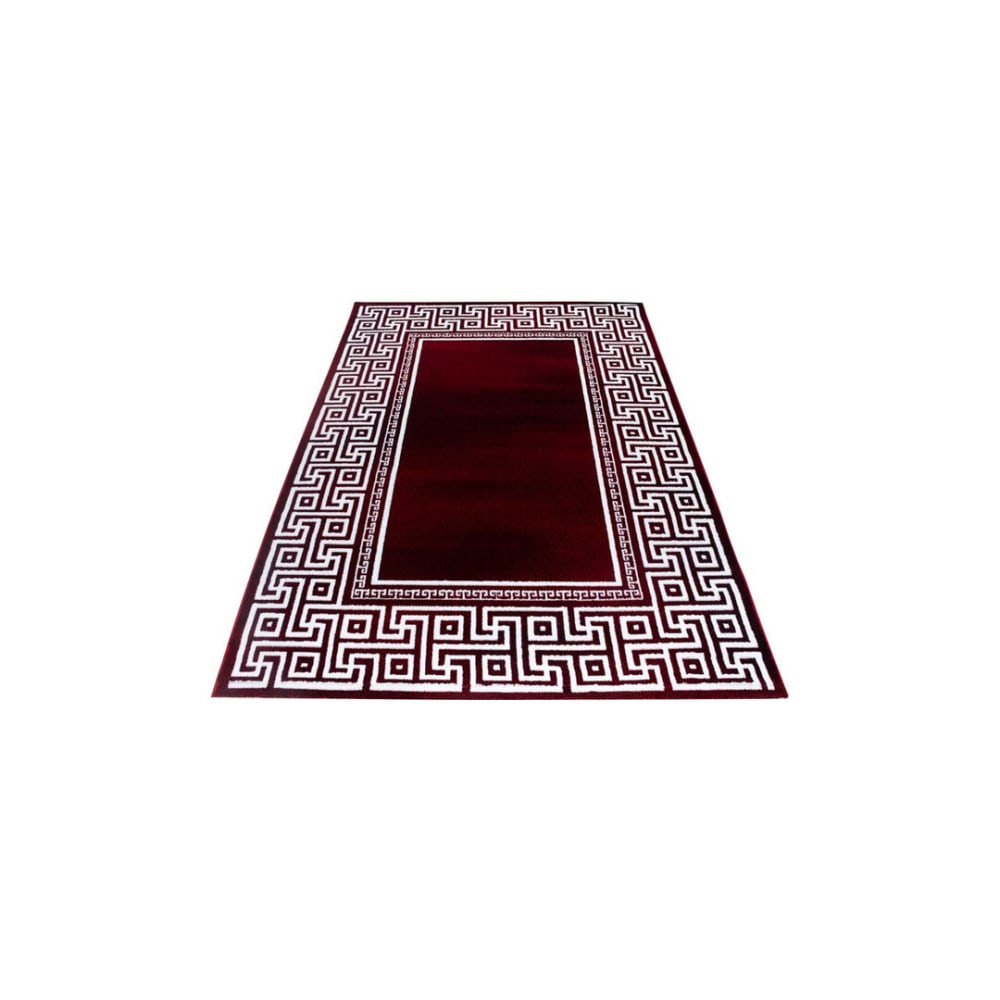 Tapis  baroque en polypropylène rouge 120x170
