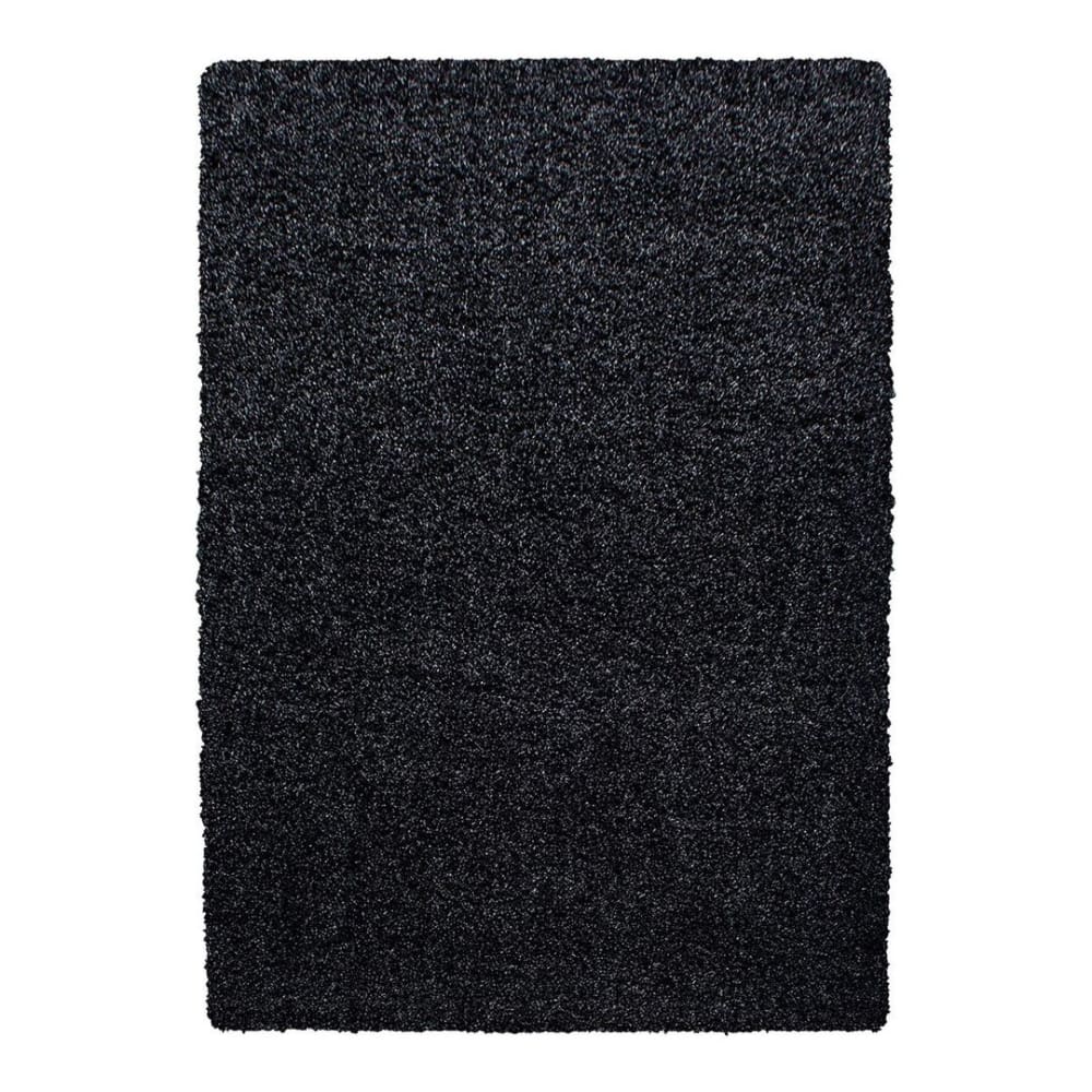 Tapis uni design en polypropylène anthracite 120x170