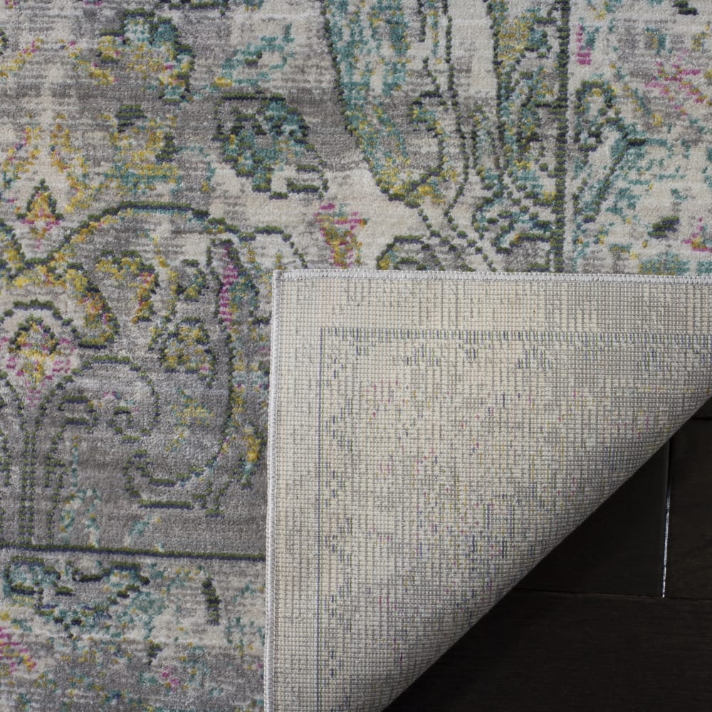 Tapis métro-mod en polyester gris/multicolore, 122 x 183 cm — vue 4