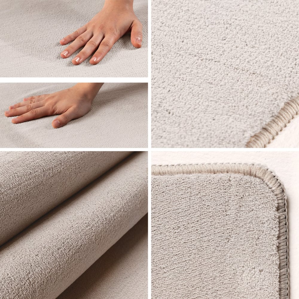Tapis lavable en microfibre douce - crème 120x170cm — vue 4