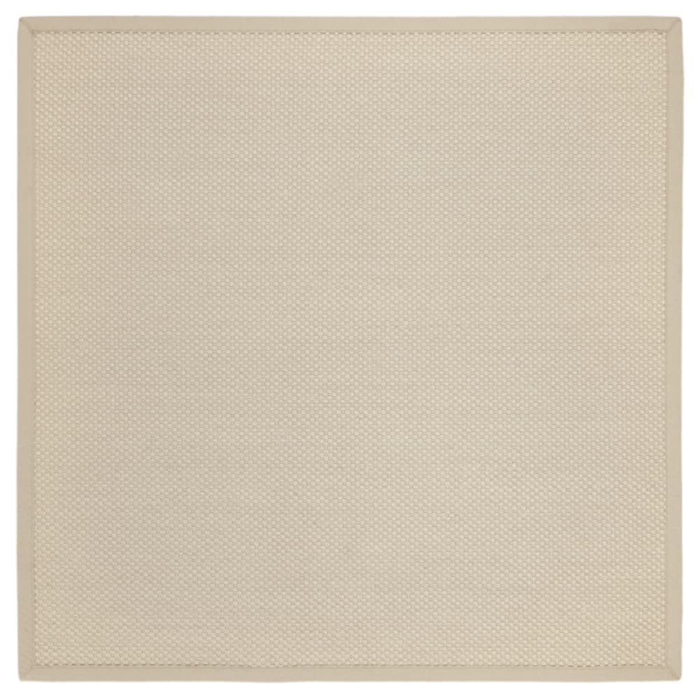 Tapis fibre naturelle en sisal blanc/beige, 122 x 122 cm