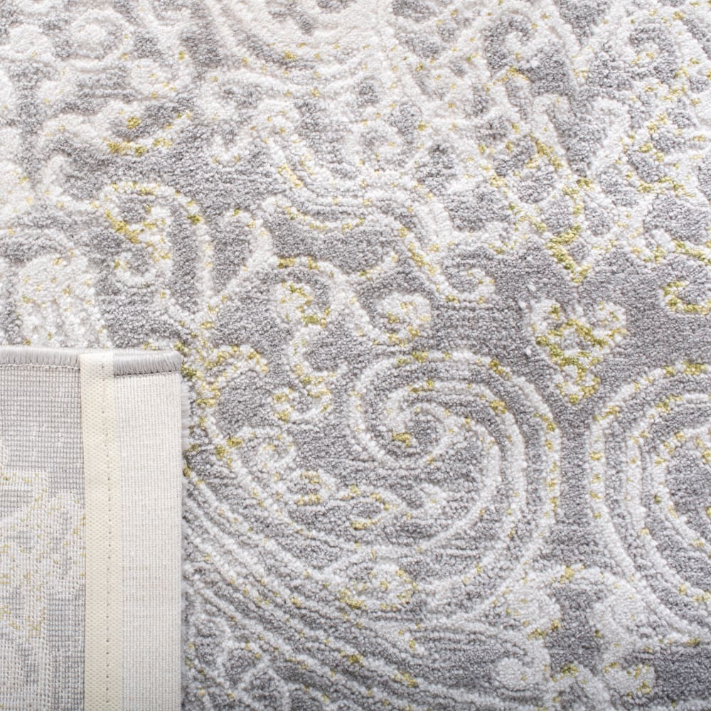Tapis glam en polypropylène gris/vert, 122 x 170 cm — vue 4