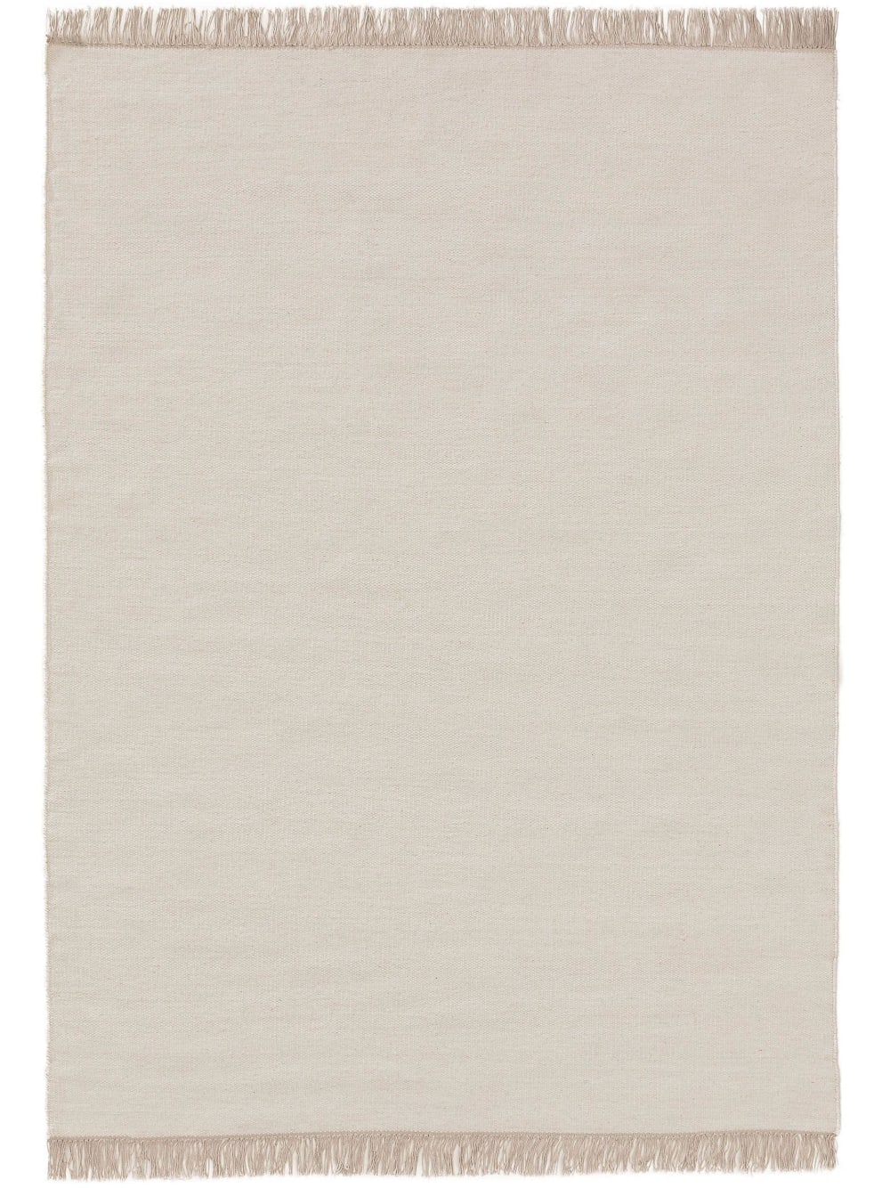 Tapis de laine crème