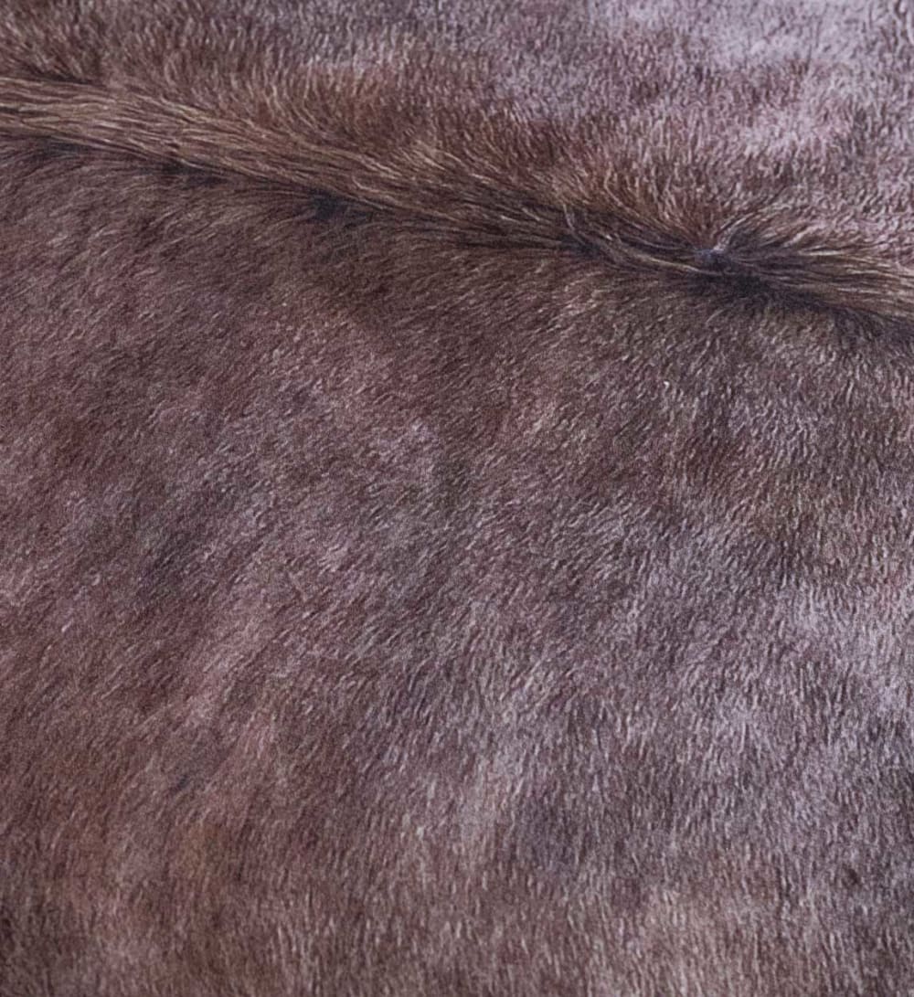 Tapis imitation fourrure marron 125 x 155 — vue 4