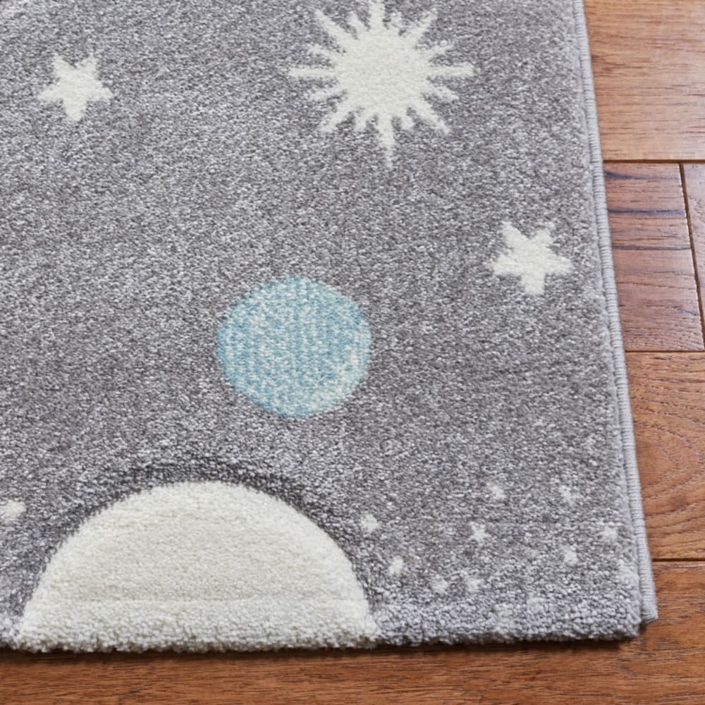 Tapis contemporain en polypropylène gris/violet, 122 x 183 cm — vue 4