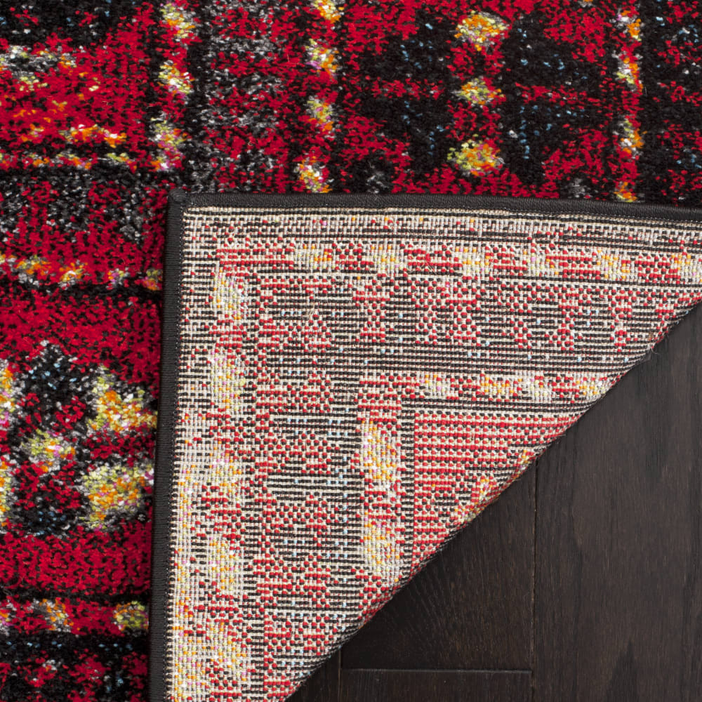 Tapis de transition en polypropylène rouge/multicolore, 122 x 183 cm — vue 4