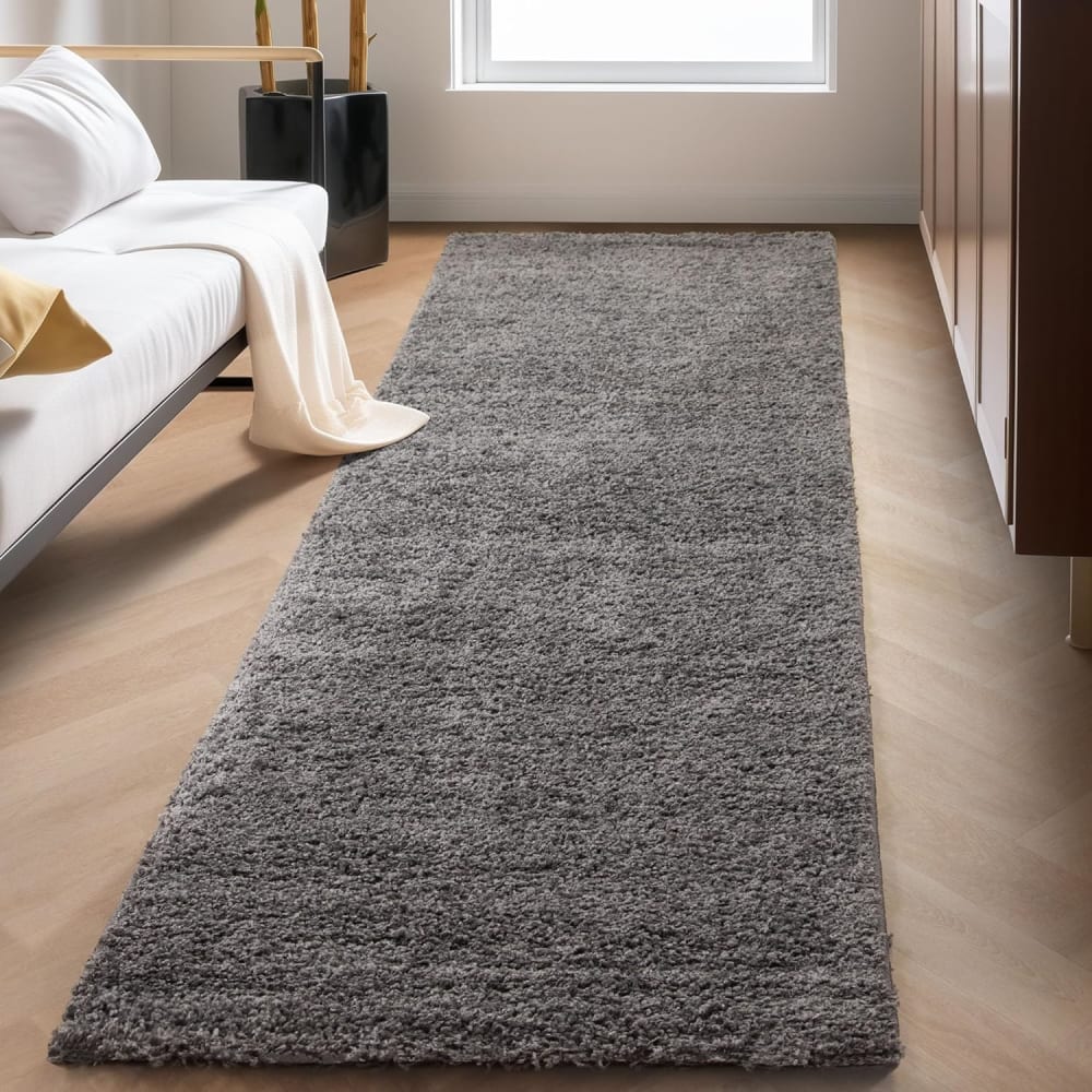 Shaggy - tapis uni à poils longs - gris 120 x 170 cm — vue 4