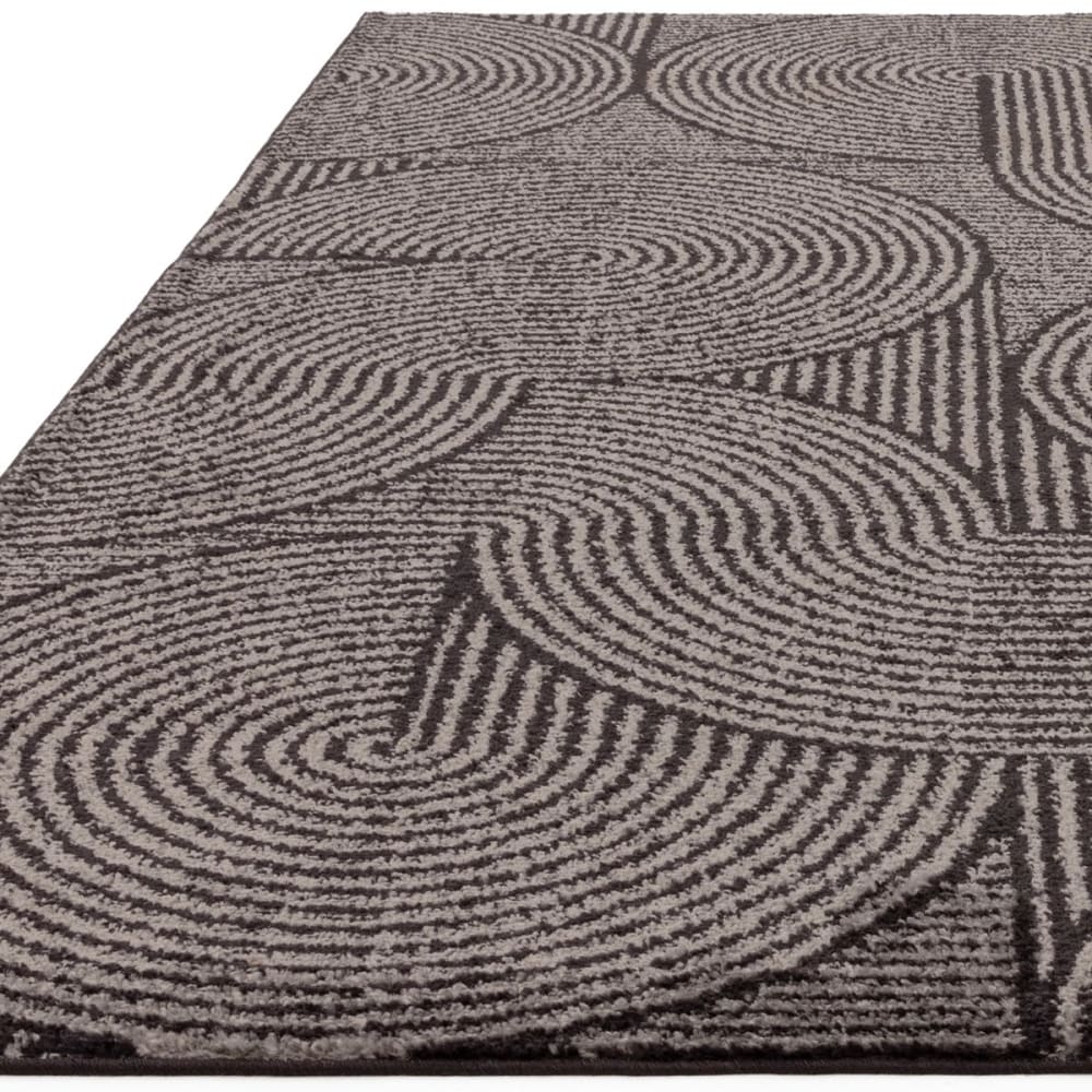 Tapis en polypropylène gris anthracite 120x170 cm — vue 3