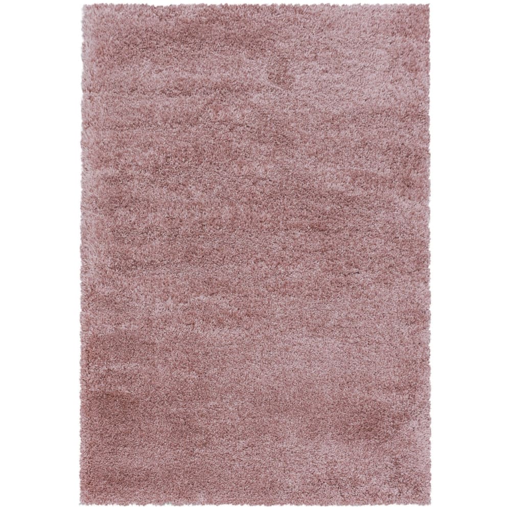 Tapis cosy à poils longs rose 120x170cm