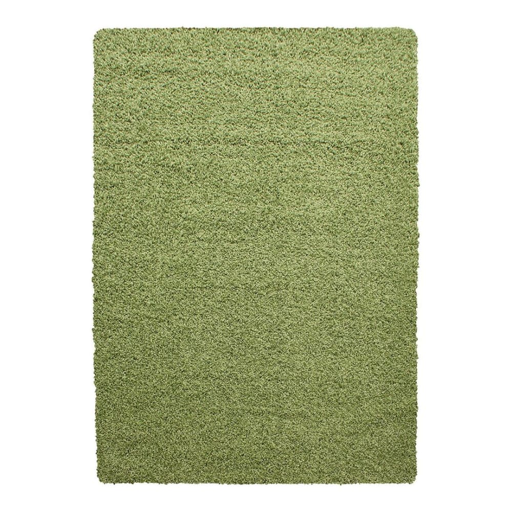 Tapis uni design en polypropylène vert 120x170