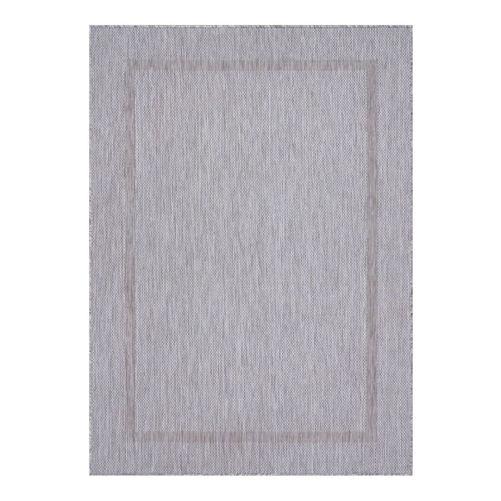 Tapis  contemporaine en polypropylène argenté 120x170