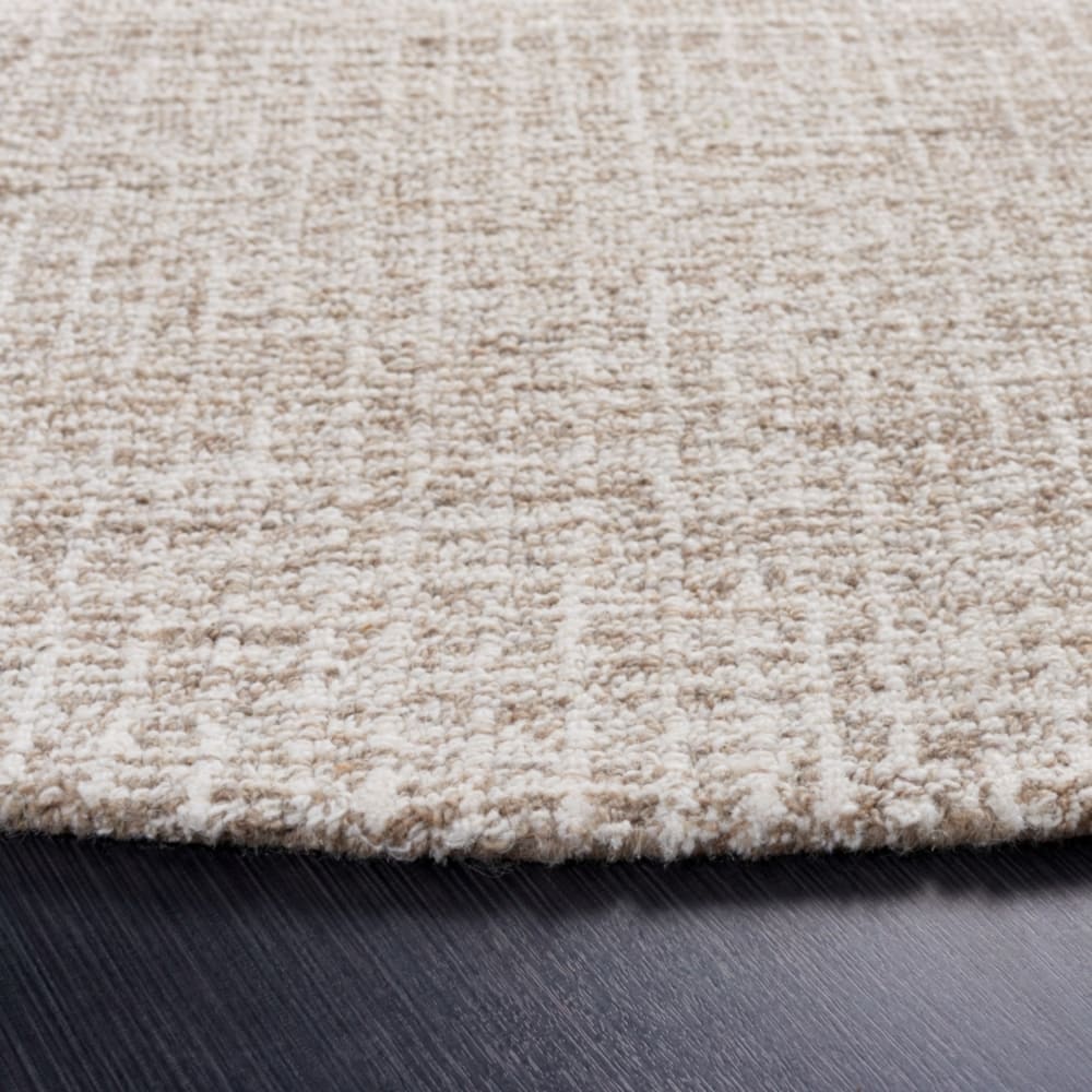 Tapis contemporain en laine blanc/gris, 122 cm — vue 4