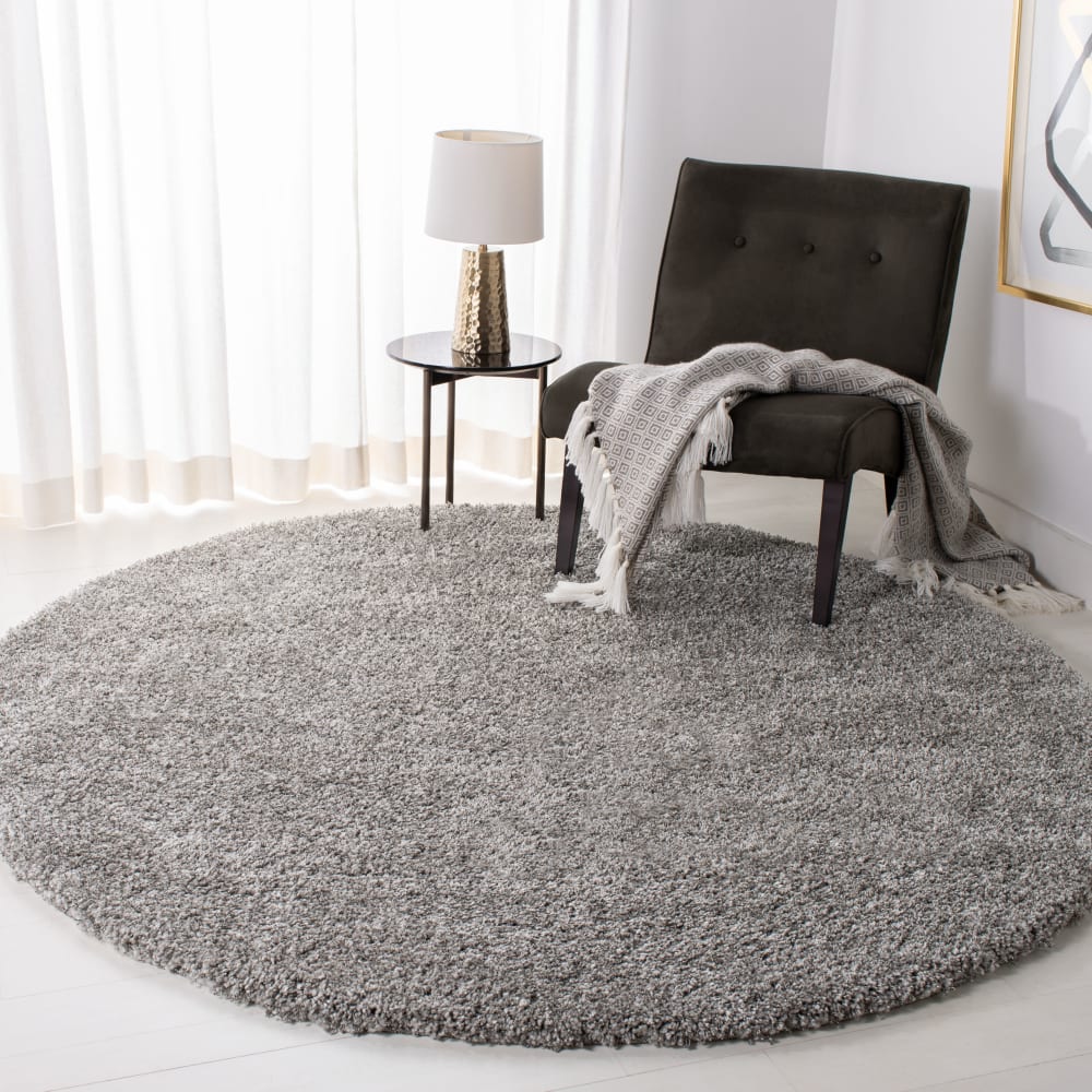 Tapis en polypropylène argent, 122 cm — vue 3