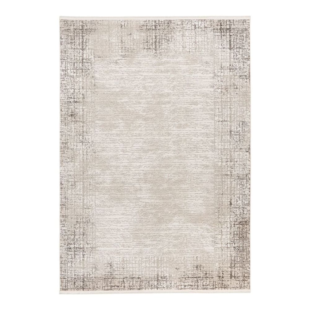 Tapis rayé design en polyester gris 120x170