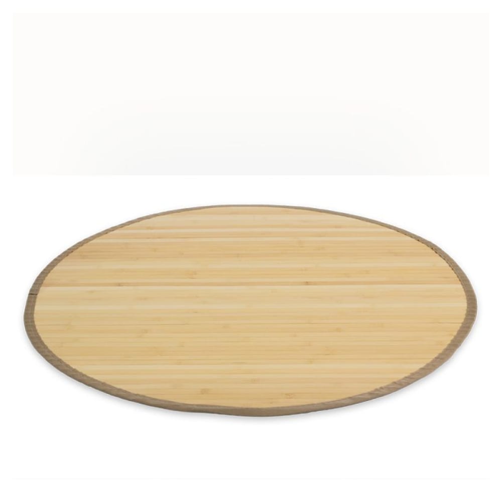 Tapis bambou 120 cm rond Naturel Clair