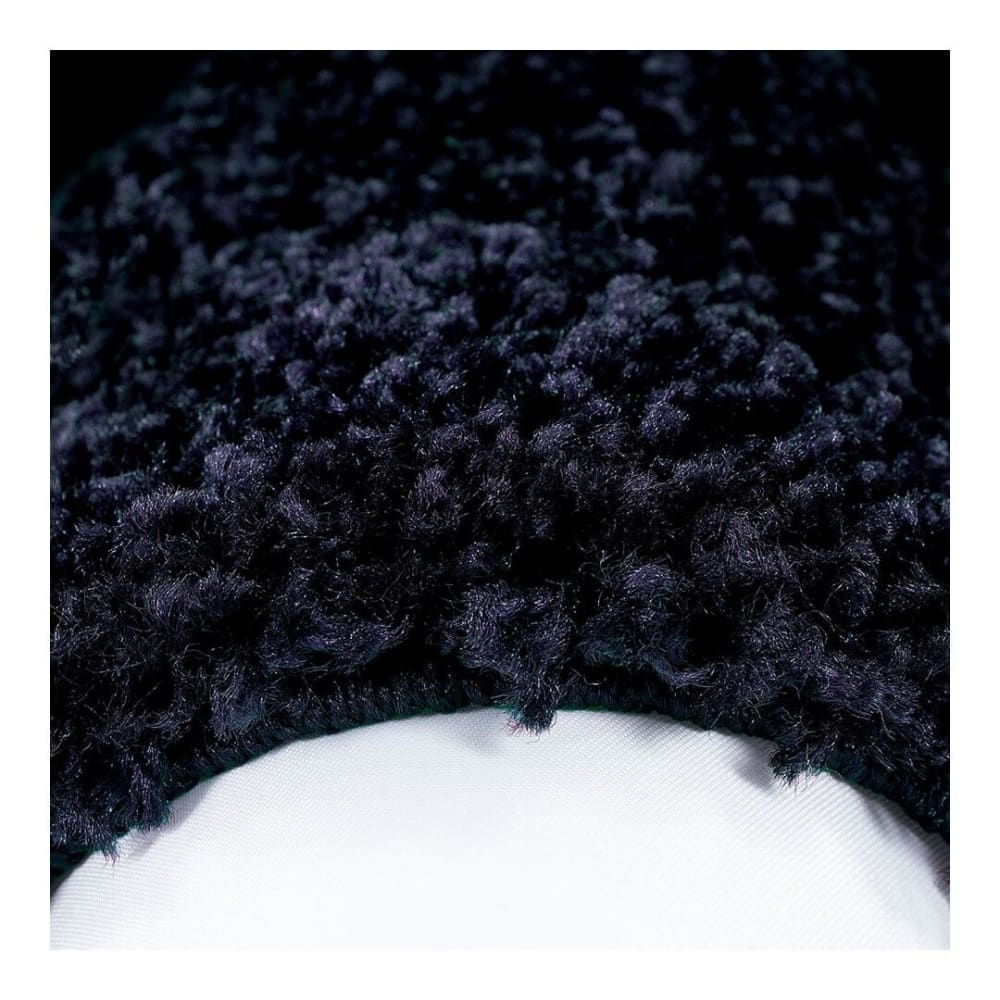Tapis  contemporaine en polypropylène bleu marine Ø 120