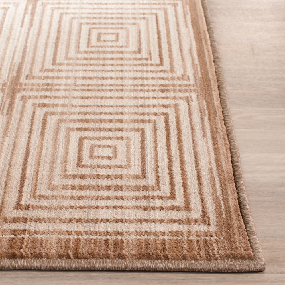 Tapis contemporain en polyester marron/beige, 122 x 183 cm — vue 4