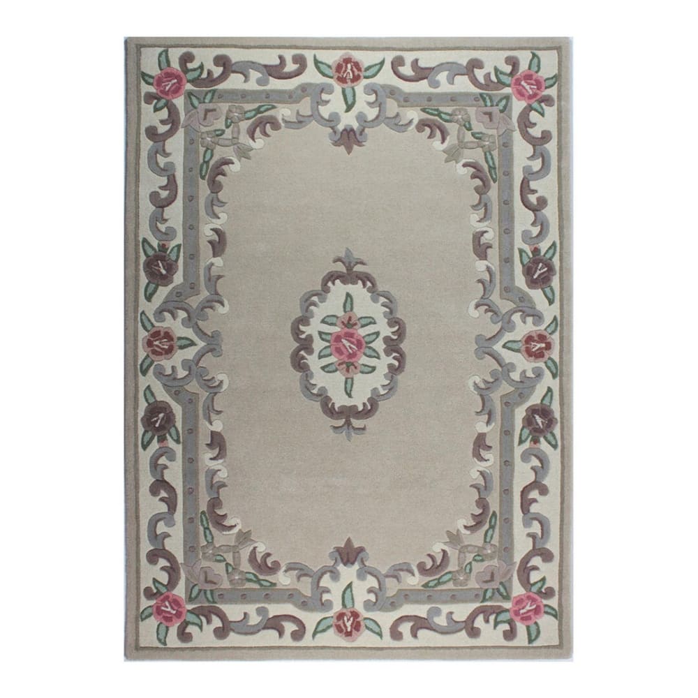 Tapis en laine beige 120x180cm