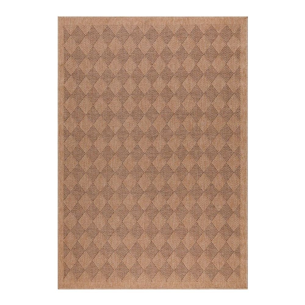 Tapis uni naturel en polypropylène noir 120x170
