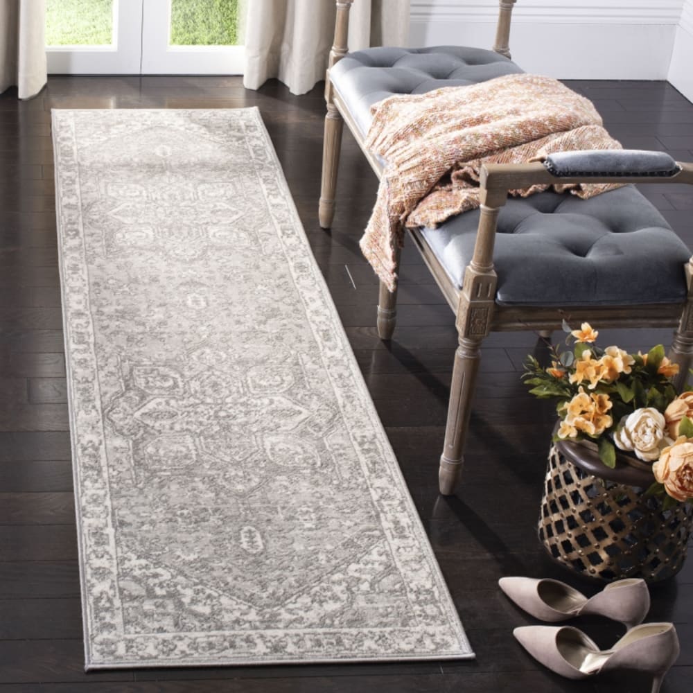 Tapis de transition en polypropylène beige/gris, 61 x 122 cm — vue 3