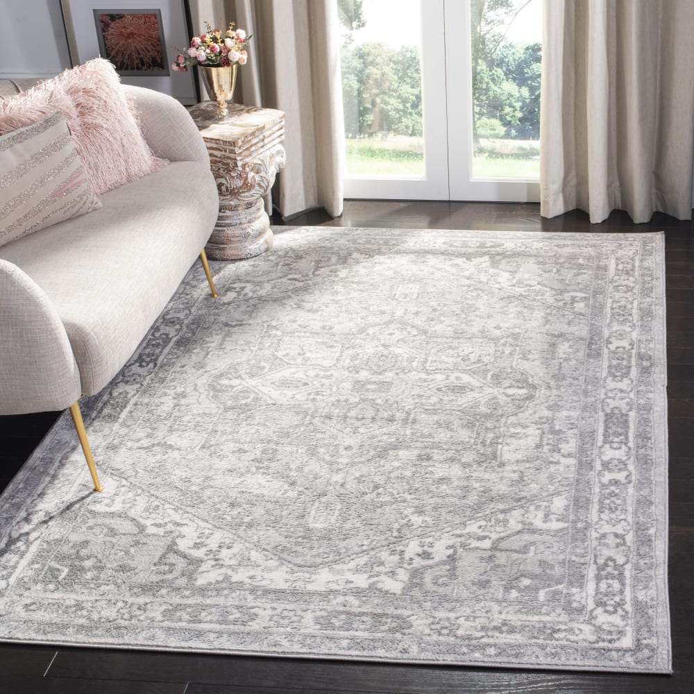 Tapis de transition en polypropylène beige/gris, 61 x 122 cm — vue 4